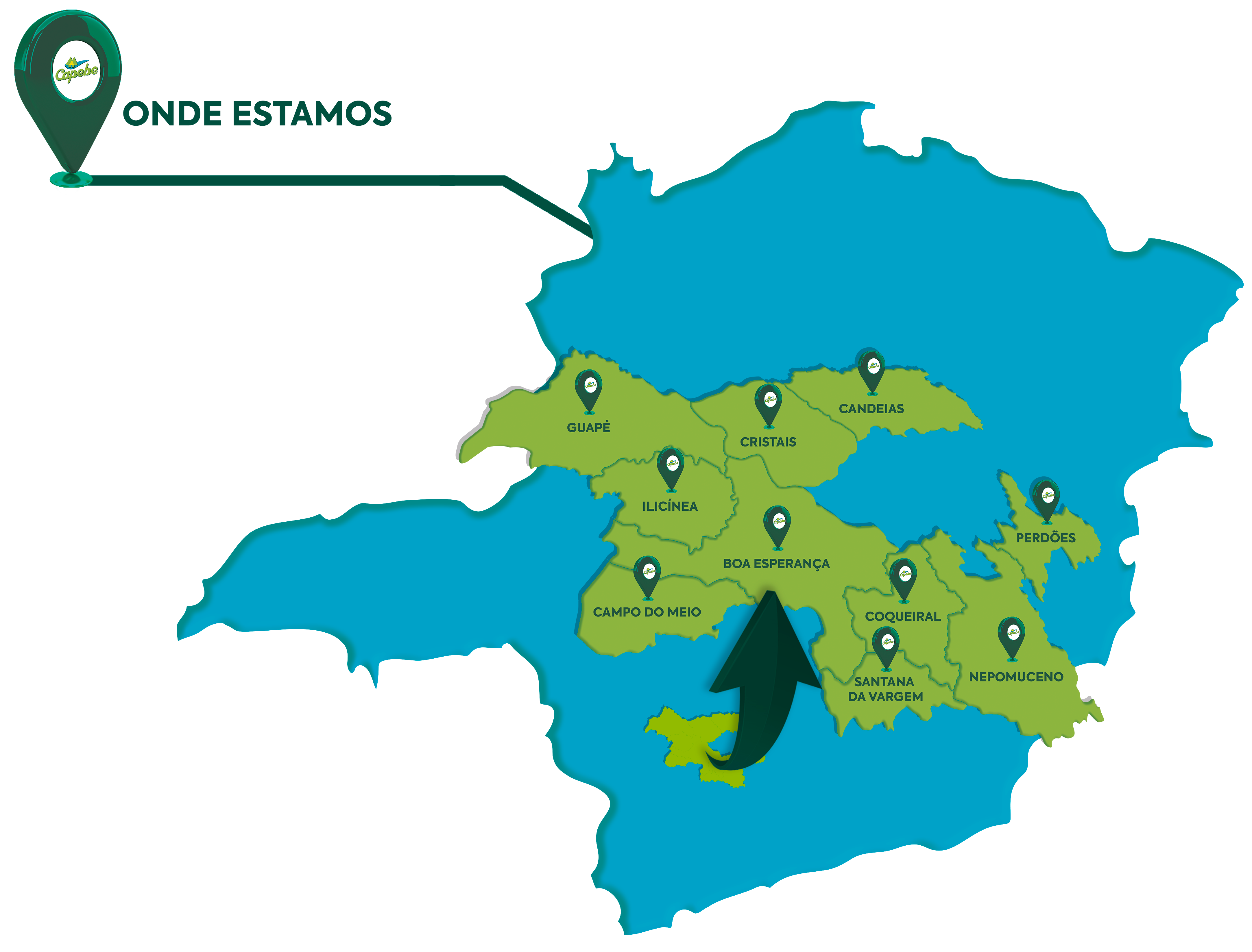 Mapa Capebe – Cidades